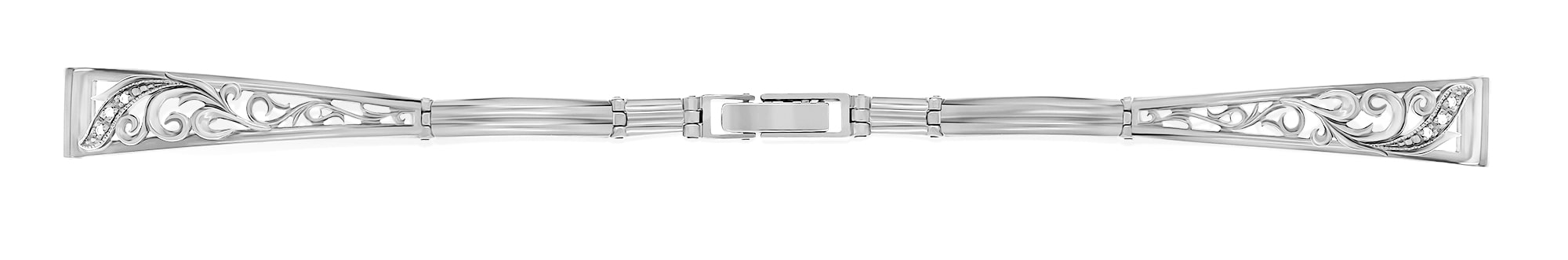 Браслет с бриллиантами золотой